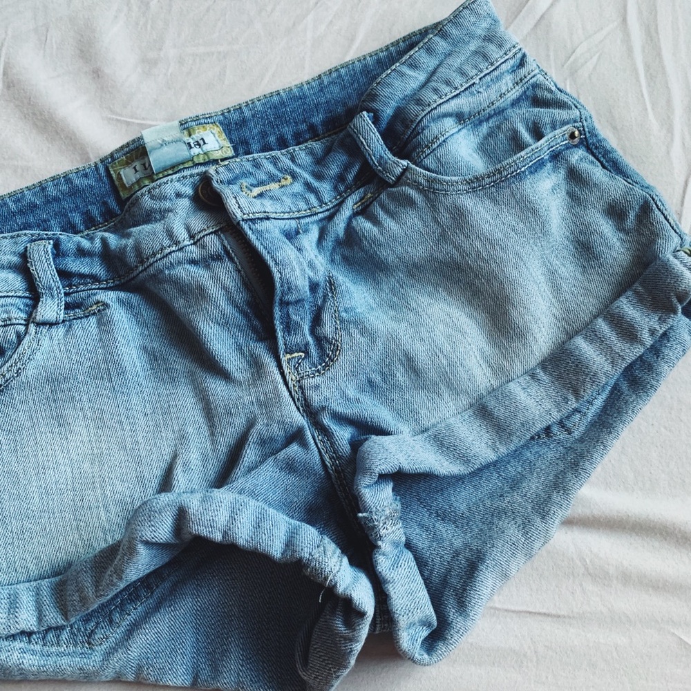 Light Wash Jean Shorts